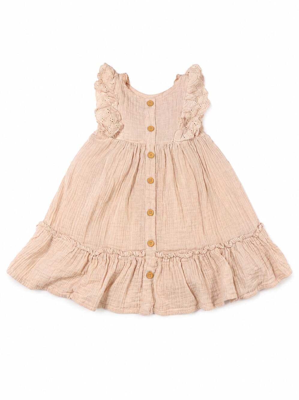100% Cotton The Prairie By Rachel Ashwell Infant Dress - Pink Knit Size 4T